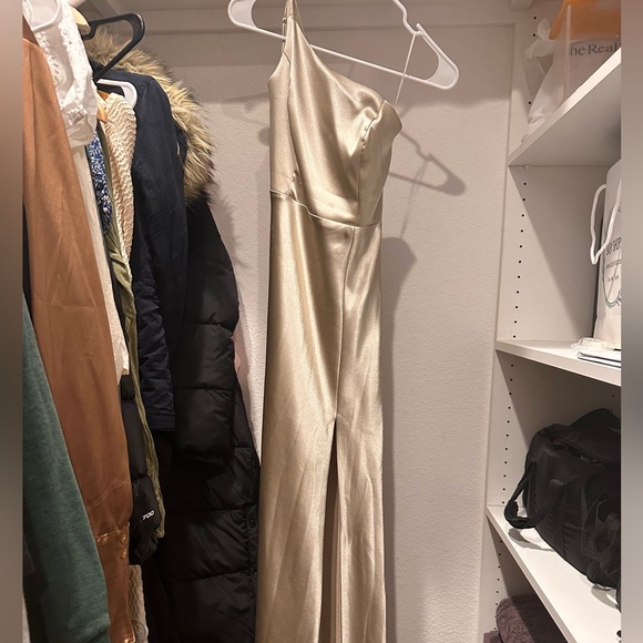 Kensie Dress in Champagne Birdy Grey - Picture 2 of 3